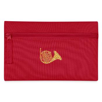 French Horn Geometric - Pencil Case - red - Front