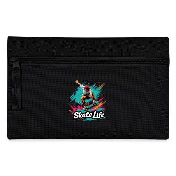 Skate Life Skateboard Skater Skateboarding - Pencil Case - black - Front