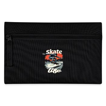 Skate Life Skateboard Skater Skateboarding - Pencil Case - black - Front