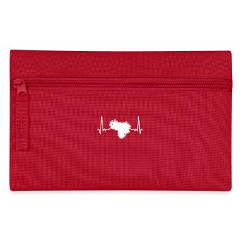 Venezuela Heartbeat Map Venezuelan - Pencil Case - red - Front