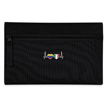 Venezuela Italien Herzschlag Flagge Venezolaner - Federtasche - Schwarz - Vorne