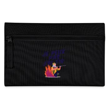 Je peux pas j’ai tir humour tir sportif tireur - Trousse - noir - Devant