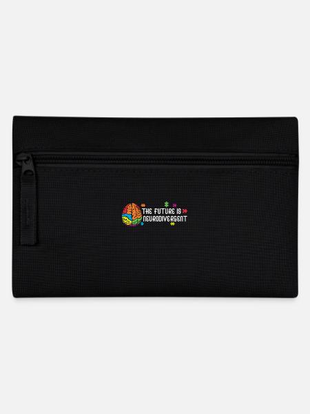 Autism The Future Is Neurodivergent - Pencil Case - black