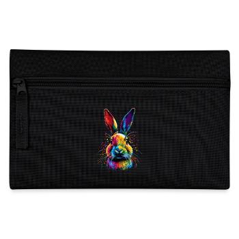 Hase Kaninchen Liebhaber Feldhase Bunny Süße Hasen - Federtasche - Schwarz - Vorne