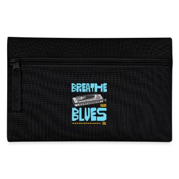 Blues On Mundharmonika - Federtasche - Schwarz - Vorne