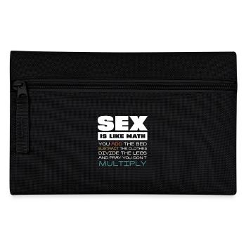 Le sexe est comme les mathématiques Dicton drôle Design - Trousse - noir - Devant