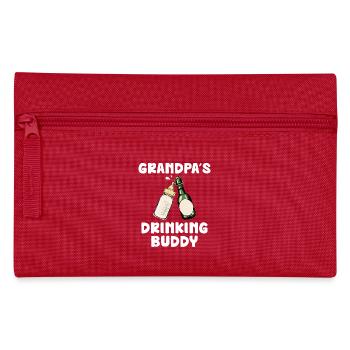 Le copain de boisson de grand-père Motif amusant - Trousse - rouge - Devant
