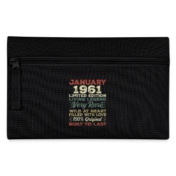 Anniversaire de Janvier 1961 - Janvier 1961, Janvier 1961 - Trousse - noir - Devant