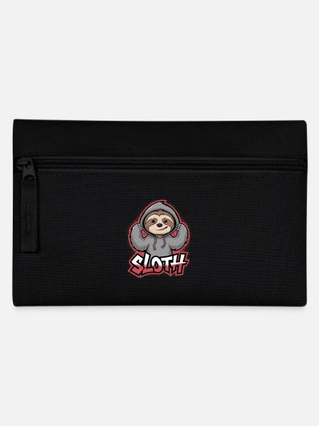 Faultier Hip-Hop Urban Style Lustige Tier - Federtasche - Schwarz