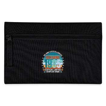 39e anniversaire Décembre 1985 idée Cadeau 39 ans - Trousse - noir - Devant