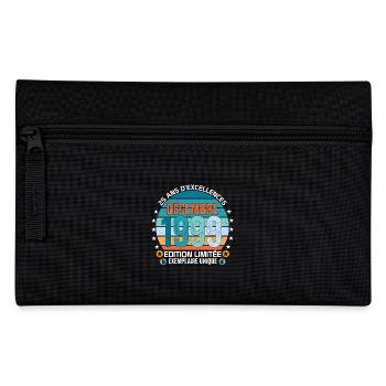25e anniversaire Décembre 1999 idée Cadeau 25 ans - Trousse - noir - Devant