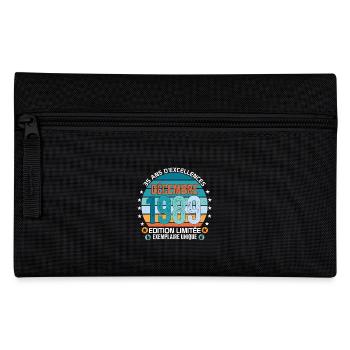 35e anniversaire Décembre 1989 idée Cadeau 35 ans - Trousse - noir - Devant