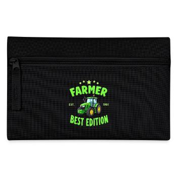 Bauern Lachen - Lustige Farmer - Federtasche - Schwarz - Vorne