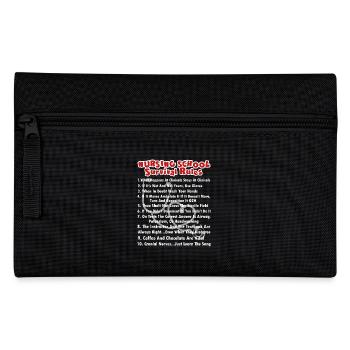 Nursing School Survival Rules - Pencil Case - black - Front