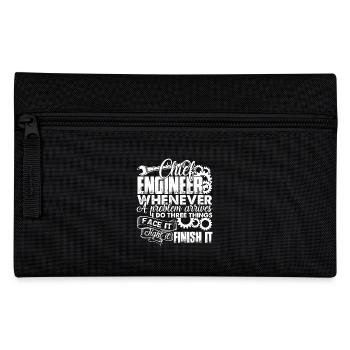 Chief Engineer Solves Problem - Pencil Case - black - Front