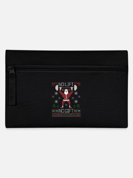 Böser Weihnachtsmann Hässlicher Weihnachtspullover Kein Aufzug Kein Geschenk - Federtasche - Schwarz