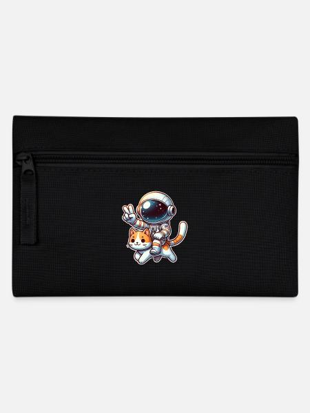 Chat astronaute - Trousse - noir