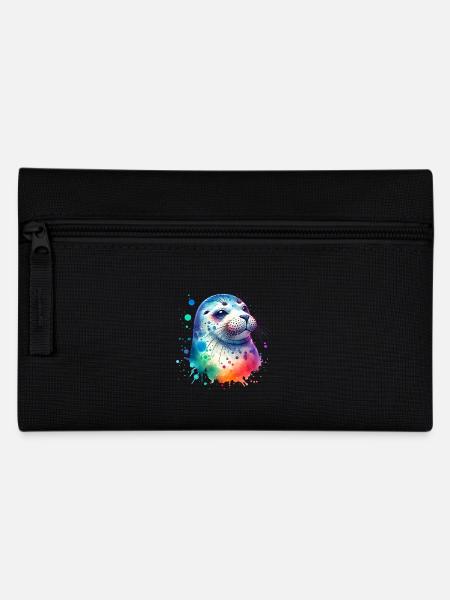 Robbe Seehund - Federtasche - Schwarz