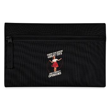 Désolé d’avoir de beaux seins et des opinions correctes - Trousse - noir - Devant