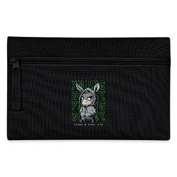âne jeune et cool amoureux des animaux - Trousse - noir - Devant