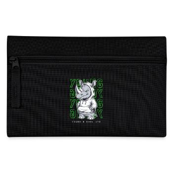 Rhino Young and Cool Animal Lover - Pencil Case - black - Front