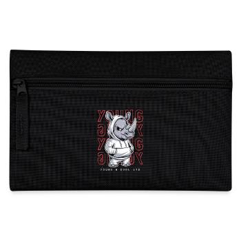 Rhino Young and Cool Animal Lover - Pencil Case - black - Front