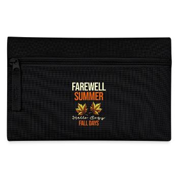 Adieu l’été Bonjour douillet journées d’automne câlinées - Trousse - noir - Devant