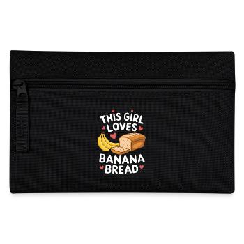 Bananenbrot Spruch Lustiges Bananenbrot Geschenk - Federtasche - Schwarz - Vorne