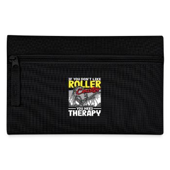 Achterbahn Wenn Du Keine Mögen Therapie - Federtasche - Schwarz - Vorne