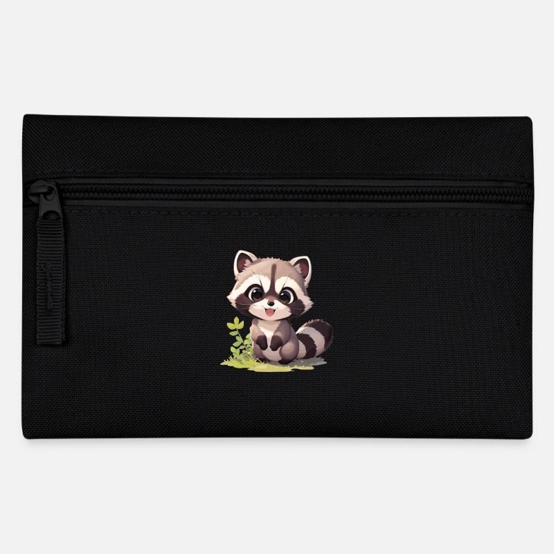 Waschbären Waschbär - Federtasche - Schwarz