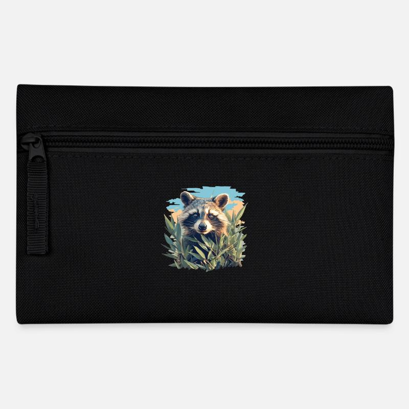 Waschbären Waschbär - Federtasche - Schwarz