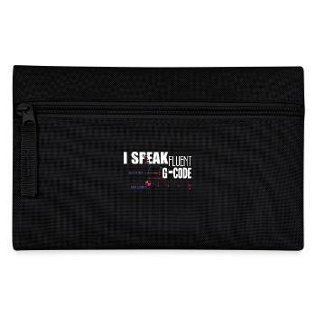 CNC Machinist I Speak Fluent G code - Pencil Case - black - Front