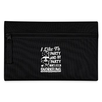 I Like To Party I Mean Snorkeling - Pencil Case - black - Front