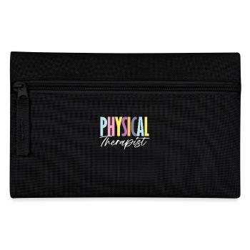 Bunter Physical Therapist Schriftzug - Federtasche - Schwarz - Vorne