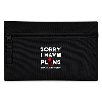 Sorry I Have Plans Architektur Humor - Federtasche - Schwarz - Vorne