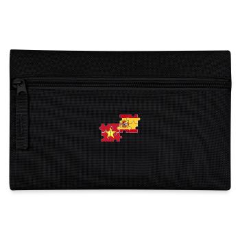 Vietnam Espagne Drapeau Espagnol Vietnamien - Trousse - noir - Devant