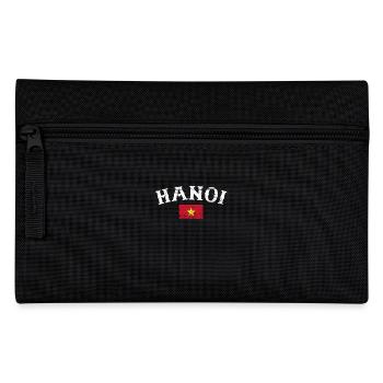 Hanoi Vietnam Vintage Vietnamesische Flagge - Federtasche - Schwarz - Vorne