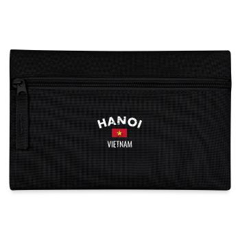 Hanoi Vietnam Vintage Flagge Vietnamese - Federtasche - Schwarz - Vorne