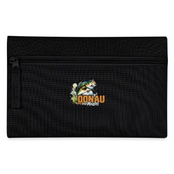 DONAU MEISTER Lustiges Angeln Hobby Angler - Federtasche - Schwarz - Vorne