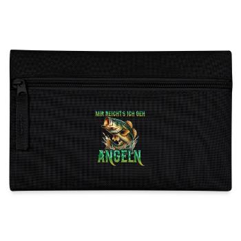 Angler MIR REICHTS ICH GEH ANGELN Lustiges - Federtasche - Schwarz - Vorne