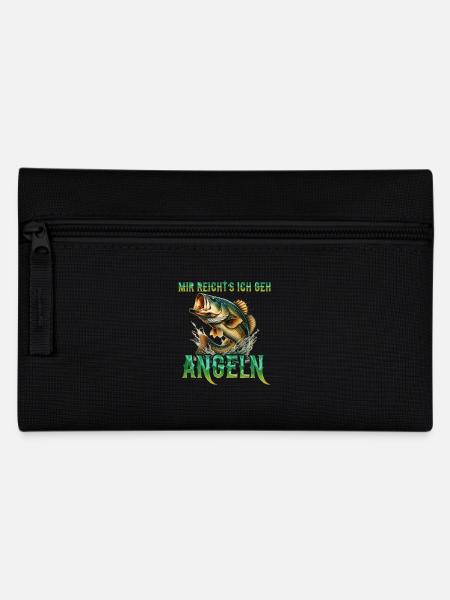 Angler MIR REICHTS ICH GEH ANGELN Lustiges - Federtasche - Schwarz