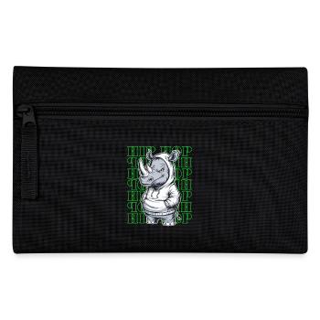Nashorn Rhino Hip Hop Tierliebhaber - Federtasche - Schwarz - Vorne