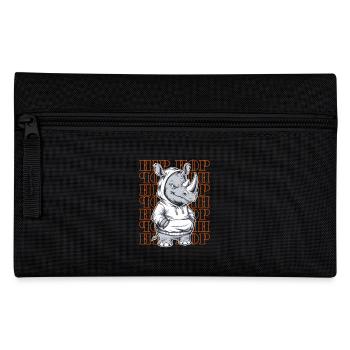 Rhino Rhino Hip Hop Animal Lover - Pencil Case - black - Front