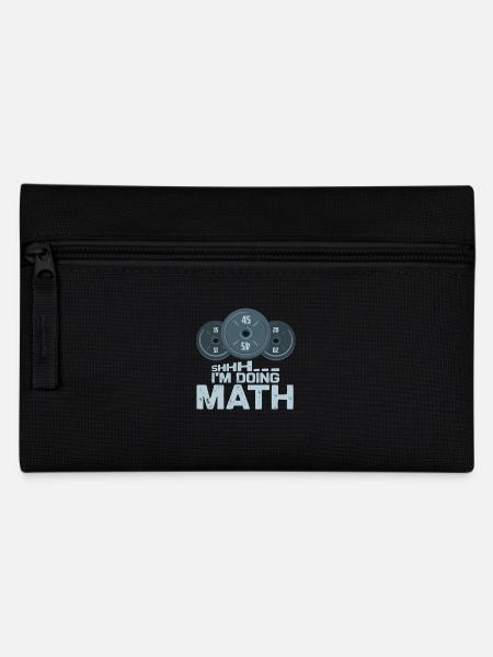 Shhh... Ich Mache Mathe Gewichtheber - Federtasche - Schwarz