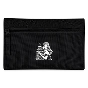 Christmas in retro vintage style - Pencil Case - black - Front