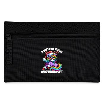 Reindeer was sold out Unicorn Christmas Funny - Pencil Case - black - Front