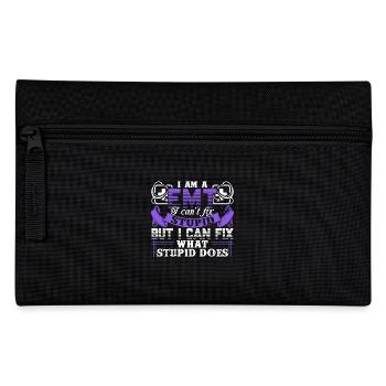 EMT Can't Fix Stupid - Pencil Case - black - Front