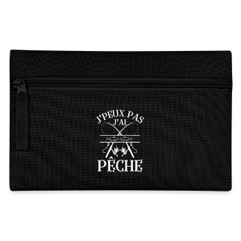 Je peux pas j ai pêche pêcher pêcheur - Trousse - noir - Devant