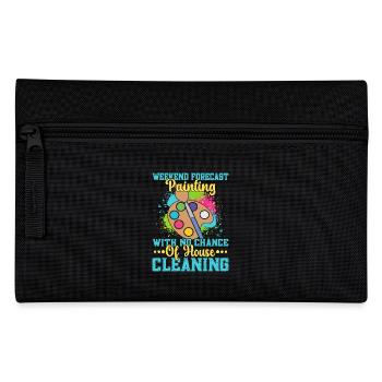 Artist Painter Graphic Weekend Painting Art Gift - Pencil Case - black - Front