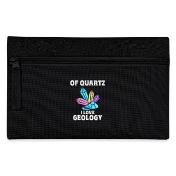 Of course I like geology crystals of quartz - Pencil Case - black - Front